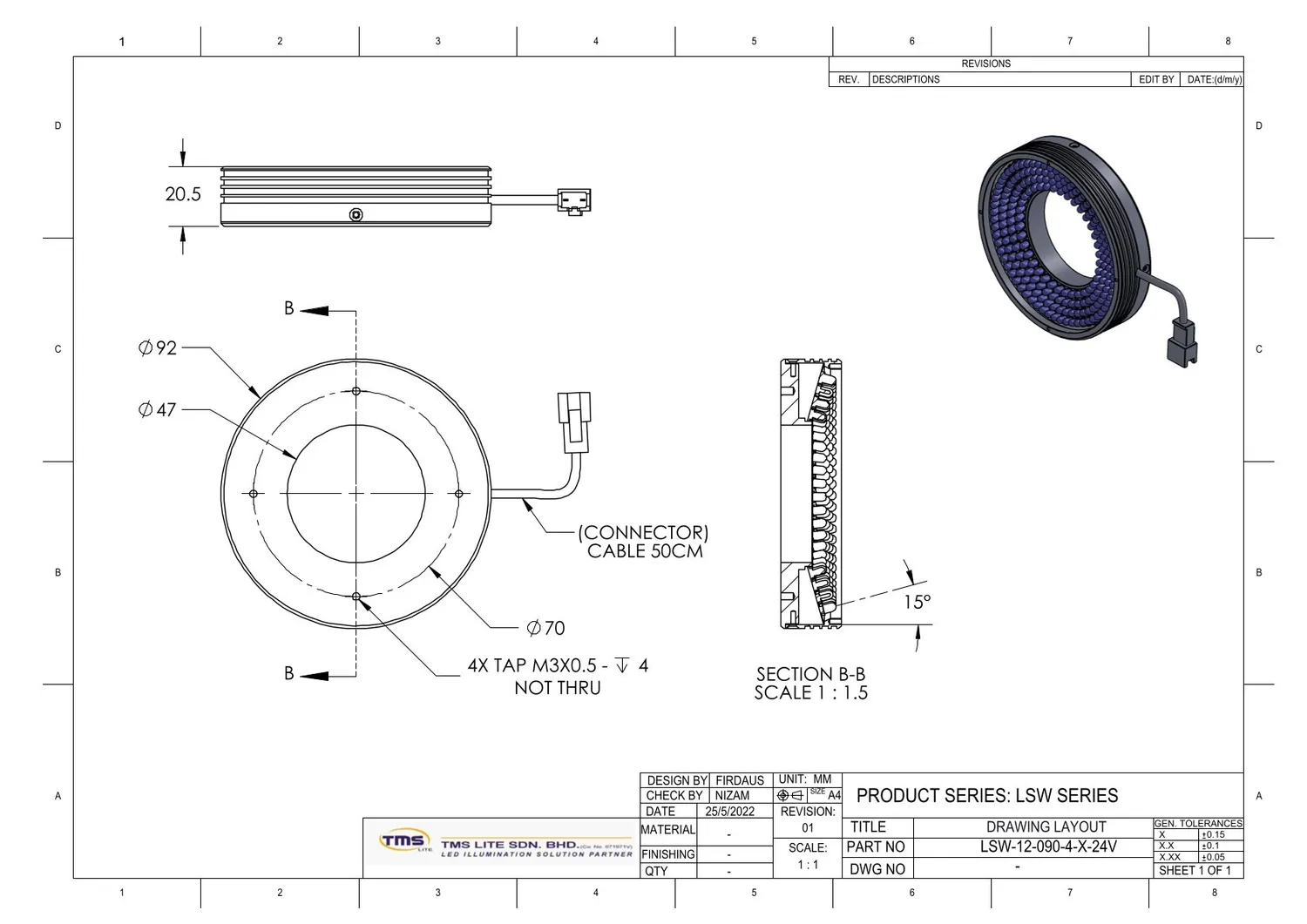 IoLite-vision LSW-15-090-4 LED-spot extreme helder