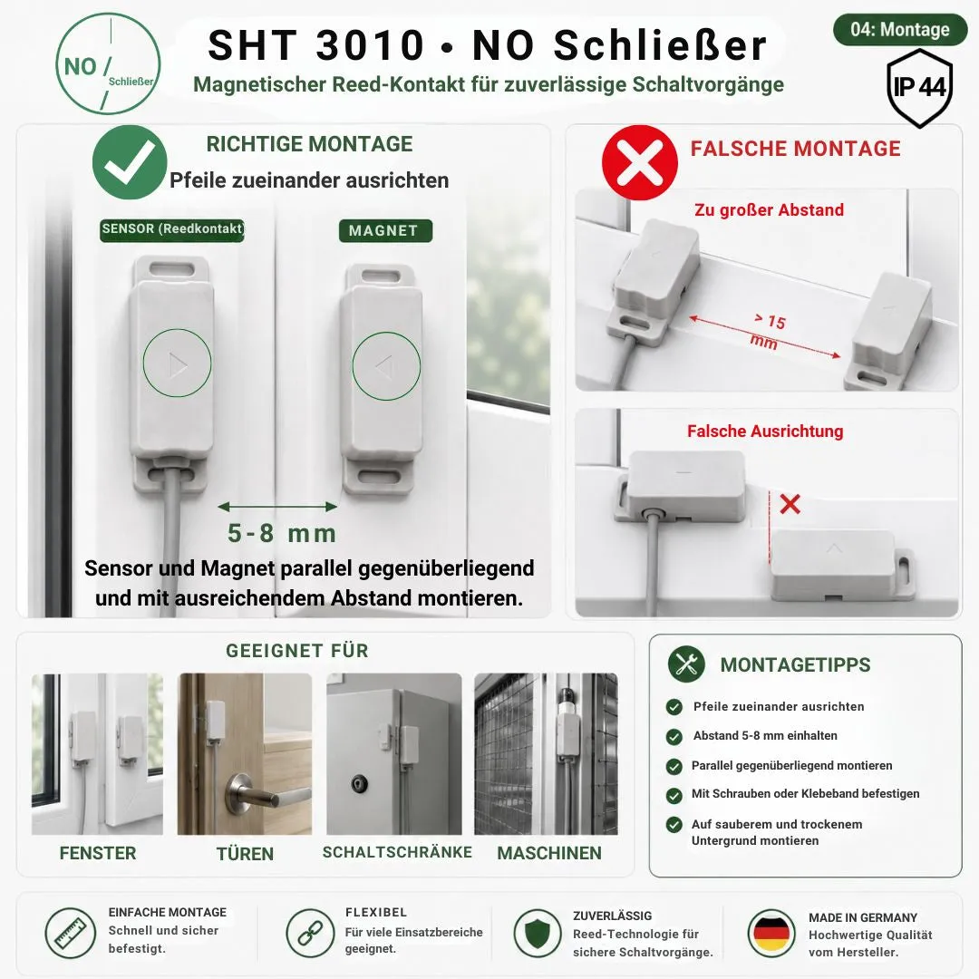 Schabus SHT 3010 reedcontactschakelaar sluiter IP44