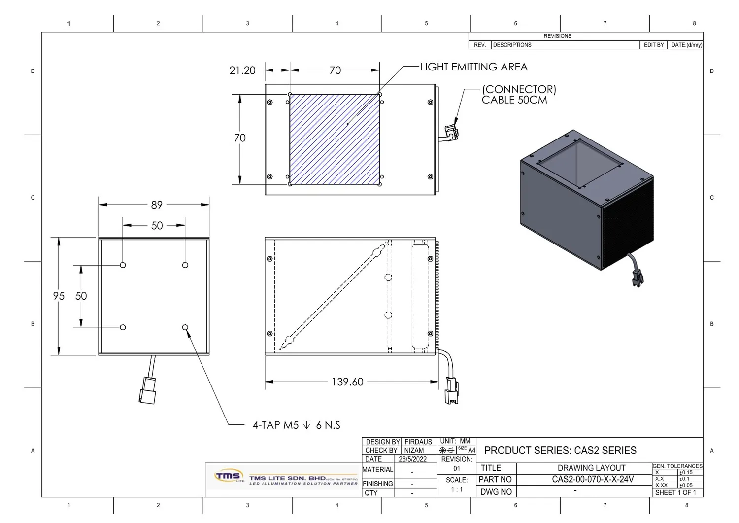 IoLite-vision CAS2-00-070-X coaxiaalverlichting