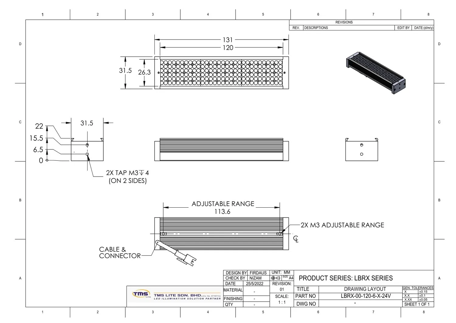 IoLite-vision LBRX LBRX-00-120-6 LED bar