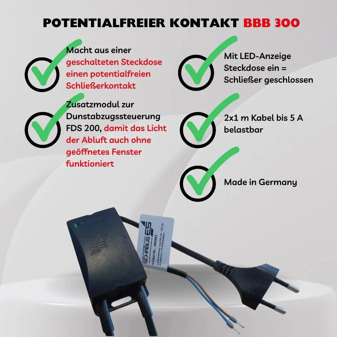 Schabus BBB 300 potentiaalvrij contactmodule voor FDS 200
