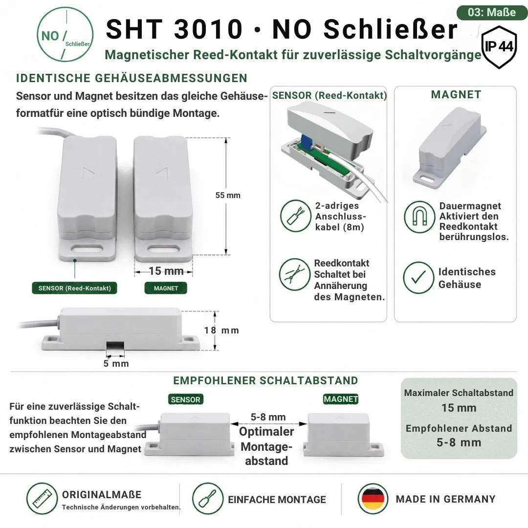 Schabus SHT 3010 reedcontactschakelaar sluiter IP44