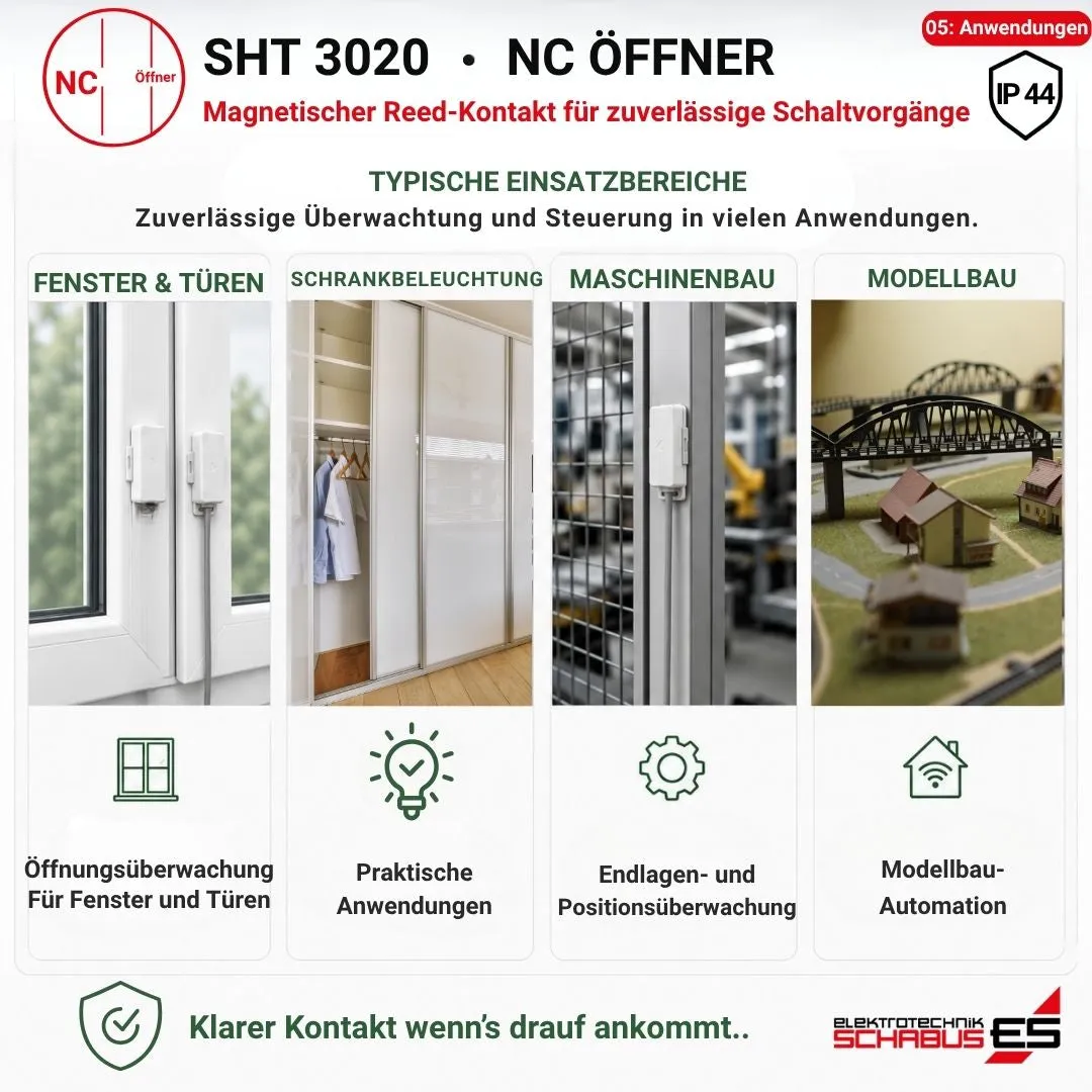 Schabus SHT 3020 magneetschakelaar opener IP44 8m